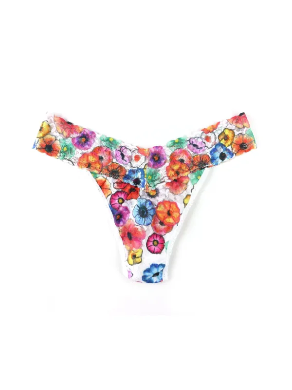 Printed Signature Lace Original Rise Thong Linger Awhile Sale sold by Hanky Panky