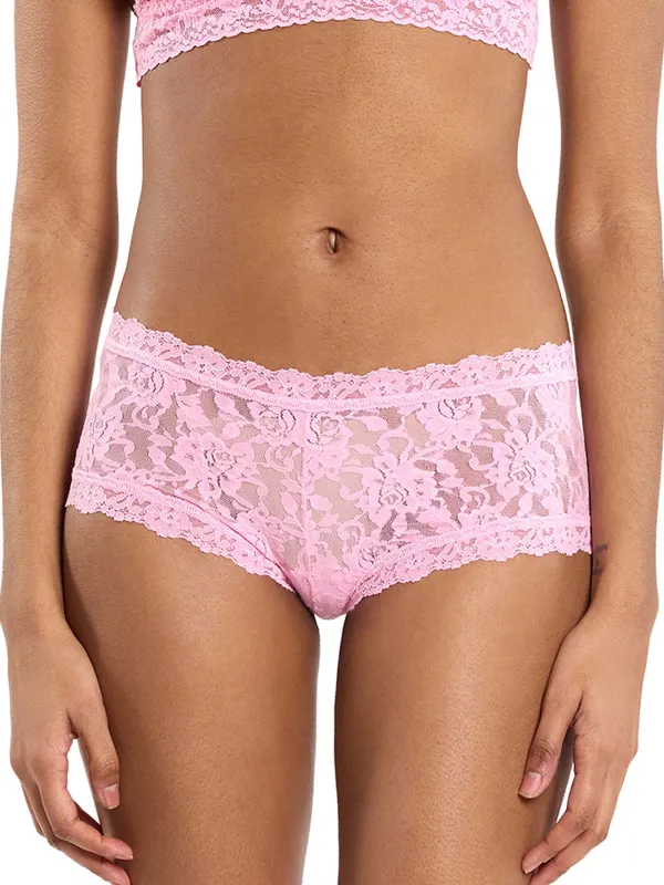 Signature Lace® Boyshort Strawberry Lemonade Pink sold by Hanky Panky