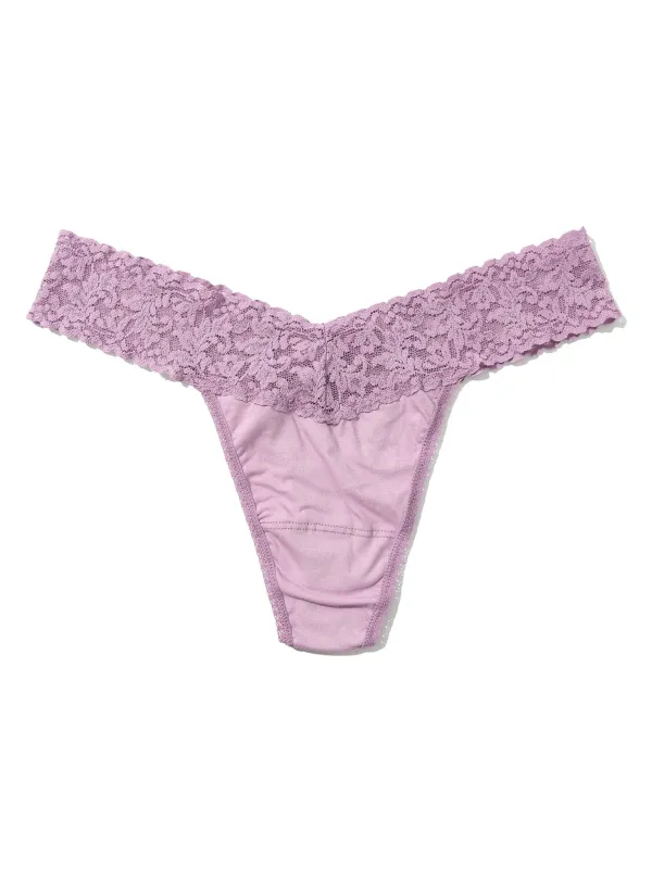 Supima® Cotton Original Rise Thong Water Lily Pink sold by Hanky Panky