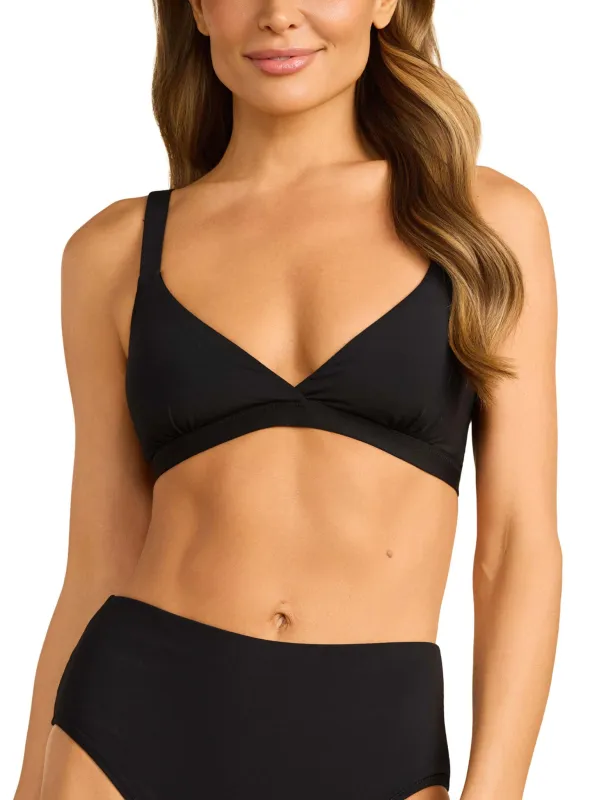 Swim Triangle Bralette Top Black sold by Hanky Panky