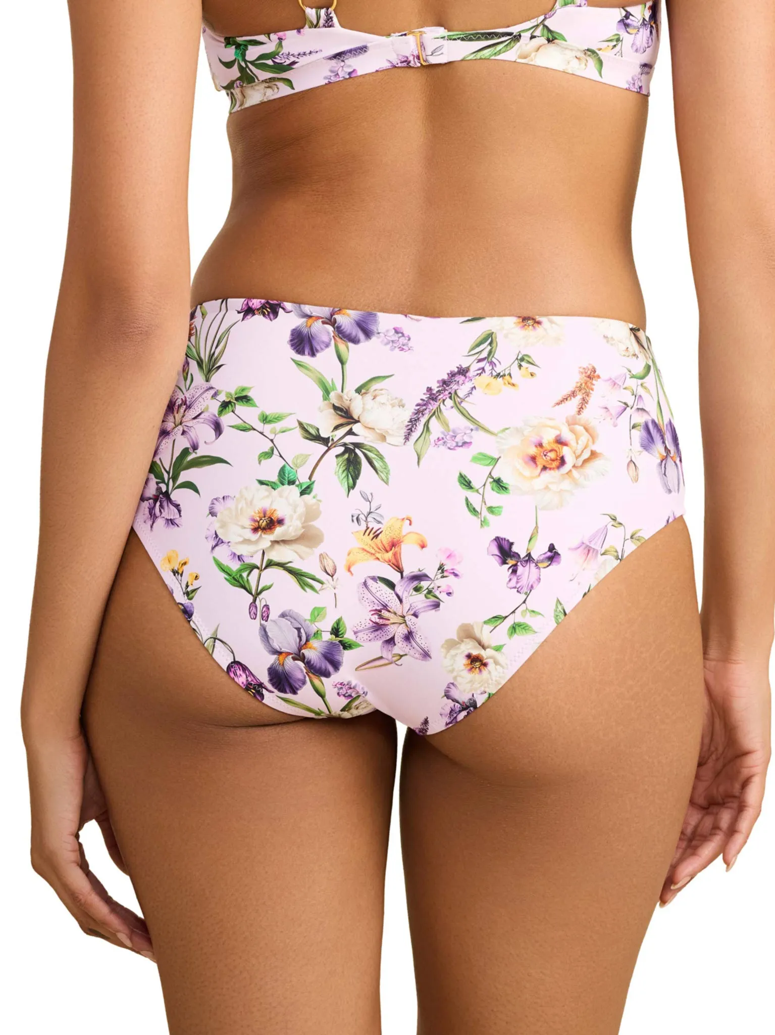 Swim High Rise Bottom Fawning Flora Purple sold by Hanky Panky product image thumbnail 2