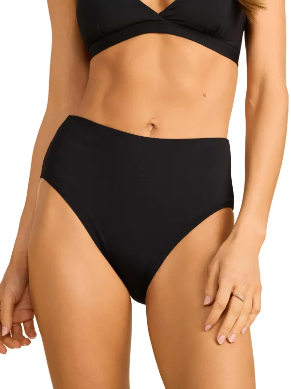 Swim High Rise Bottom Black sold by Hanky Panky