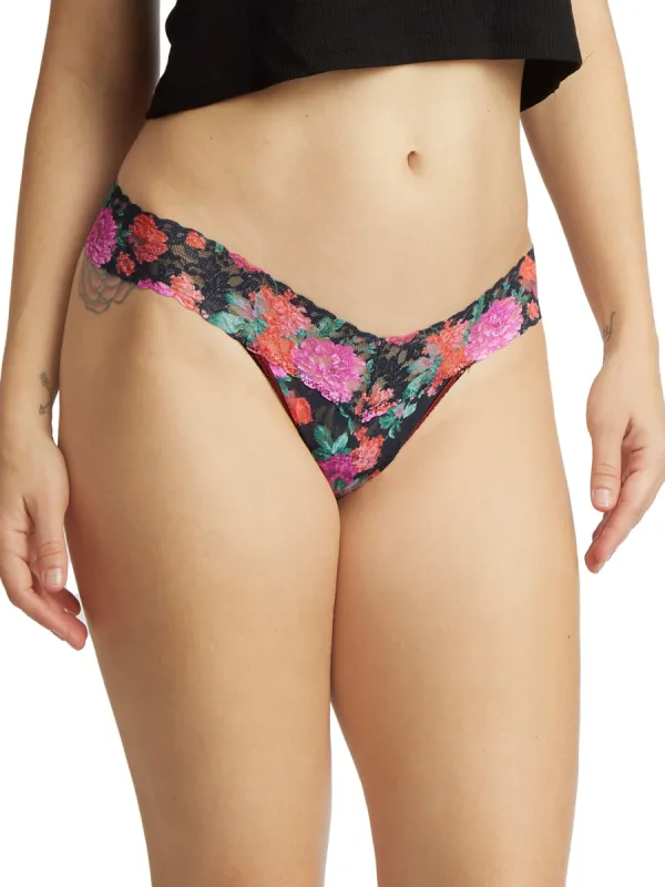 Printed Signature Lace Low Rise Thong Autobiography Sale sold by Hanky Panky