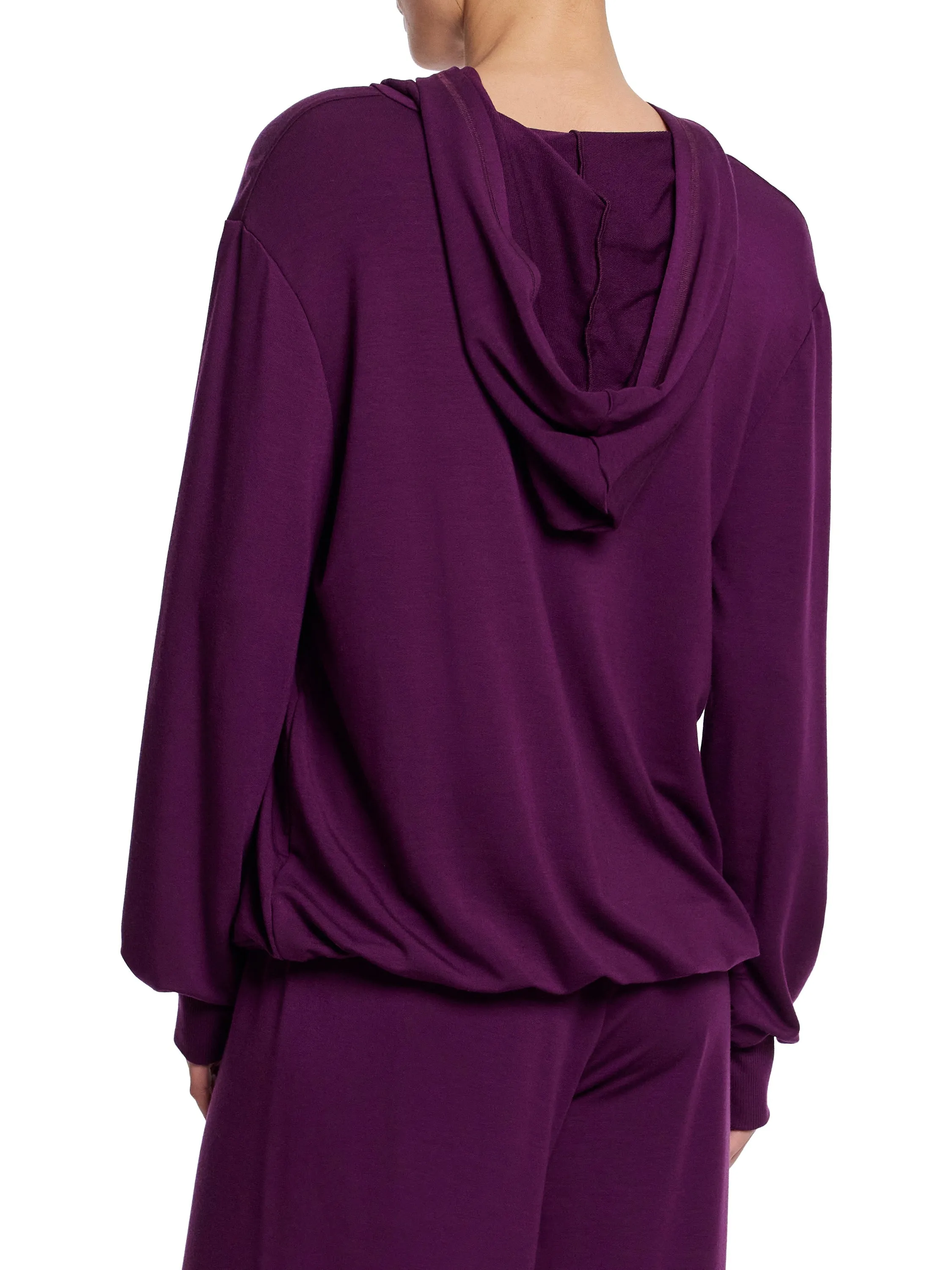 French Terry Hoodie Dried Cherry Red Sale sold by Hanky Panky product image thumbnail 2