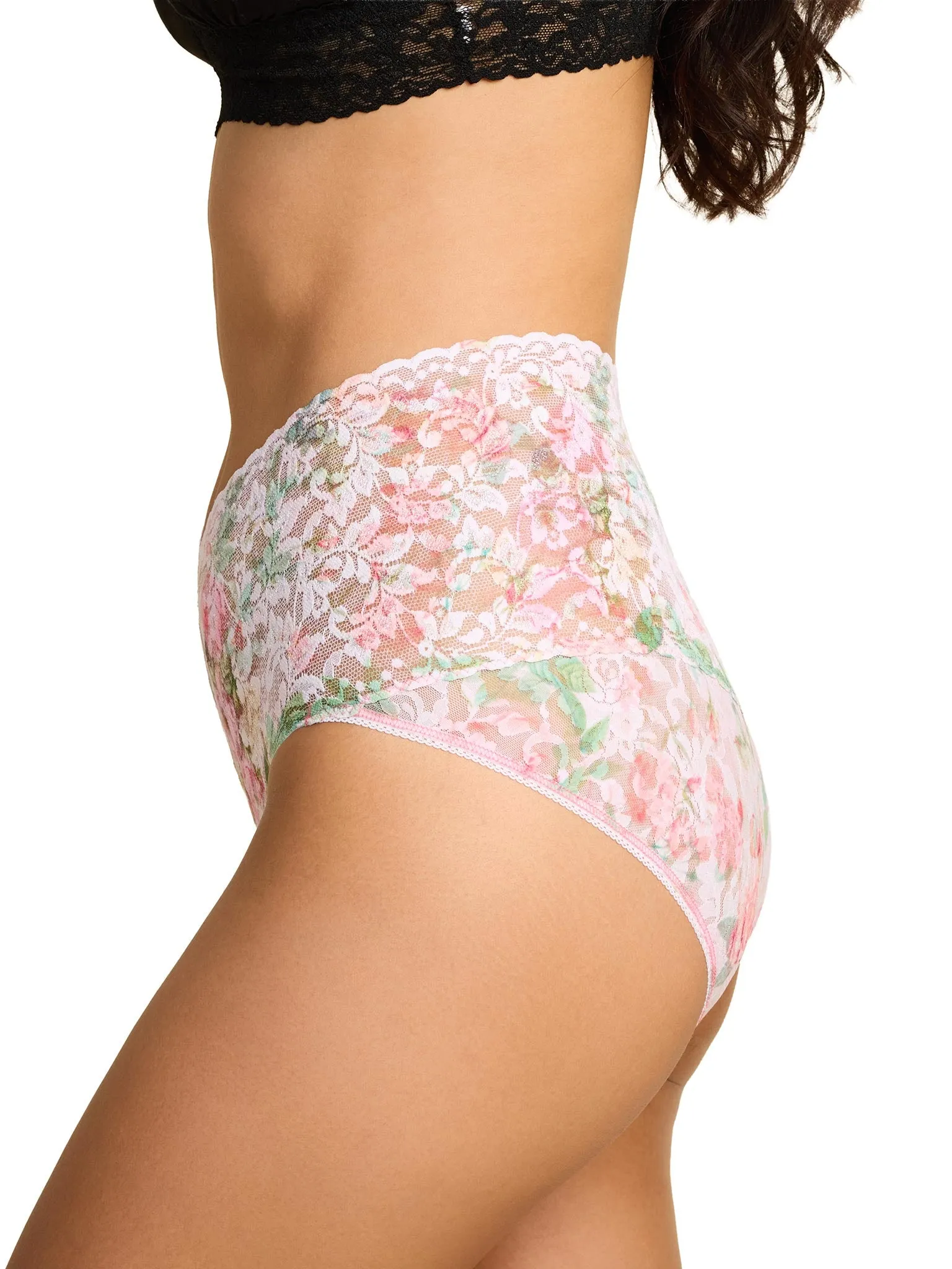 Printed Retro Lace V-Kini Rococo Rose Pink sold by Hanky Panky product image thumbnail 2