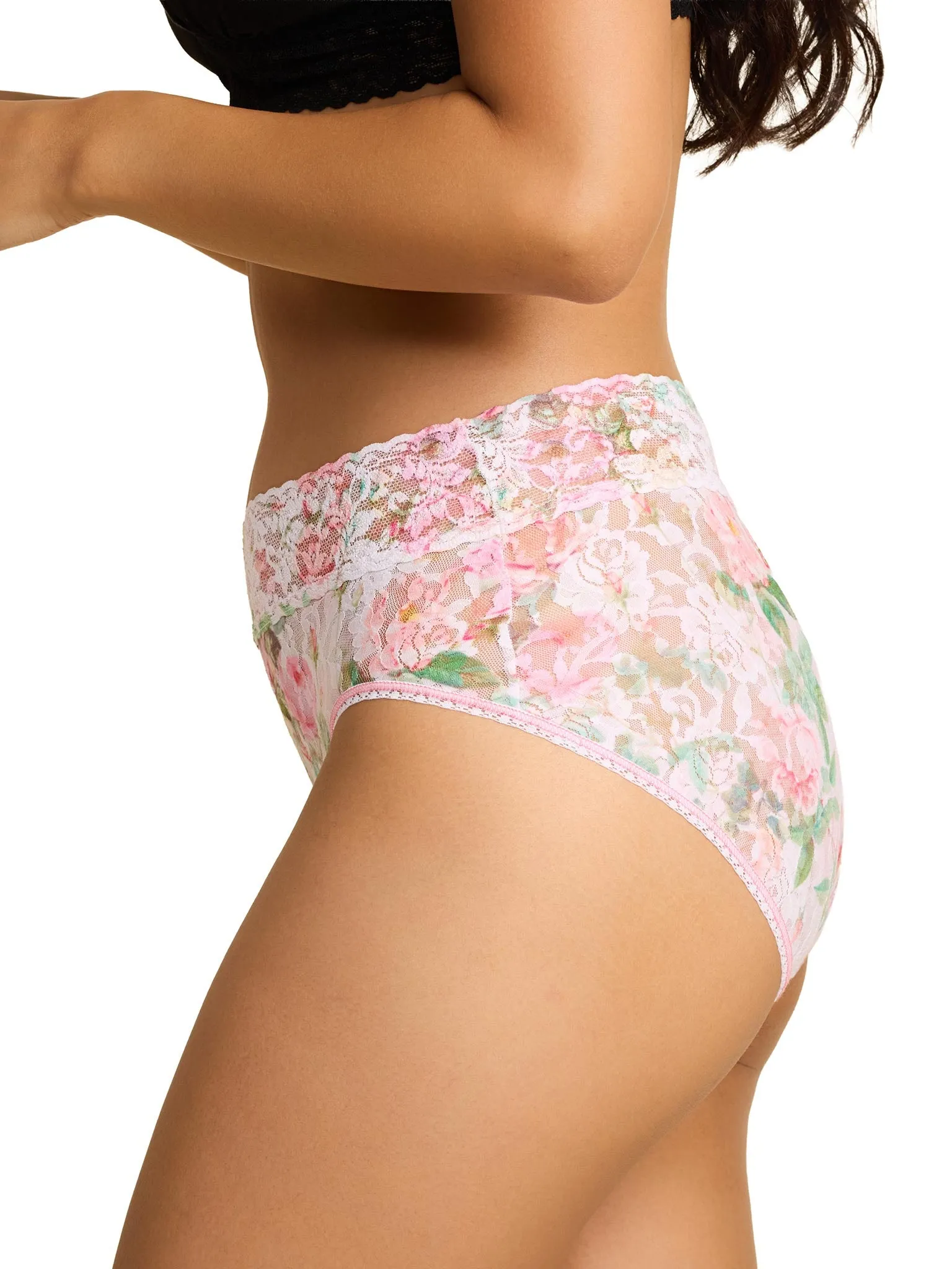 Printed Signature Lace® French Brief Rococo Rose Pink sold by Hanky Panky product image thumbnail 3
