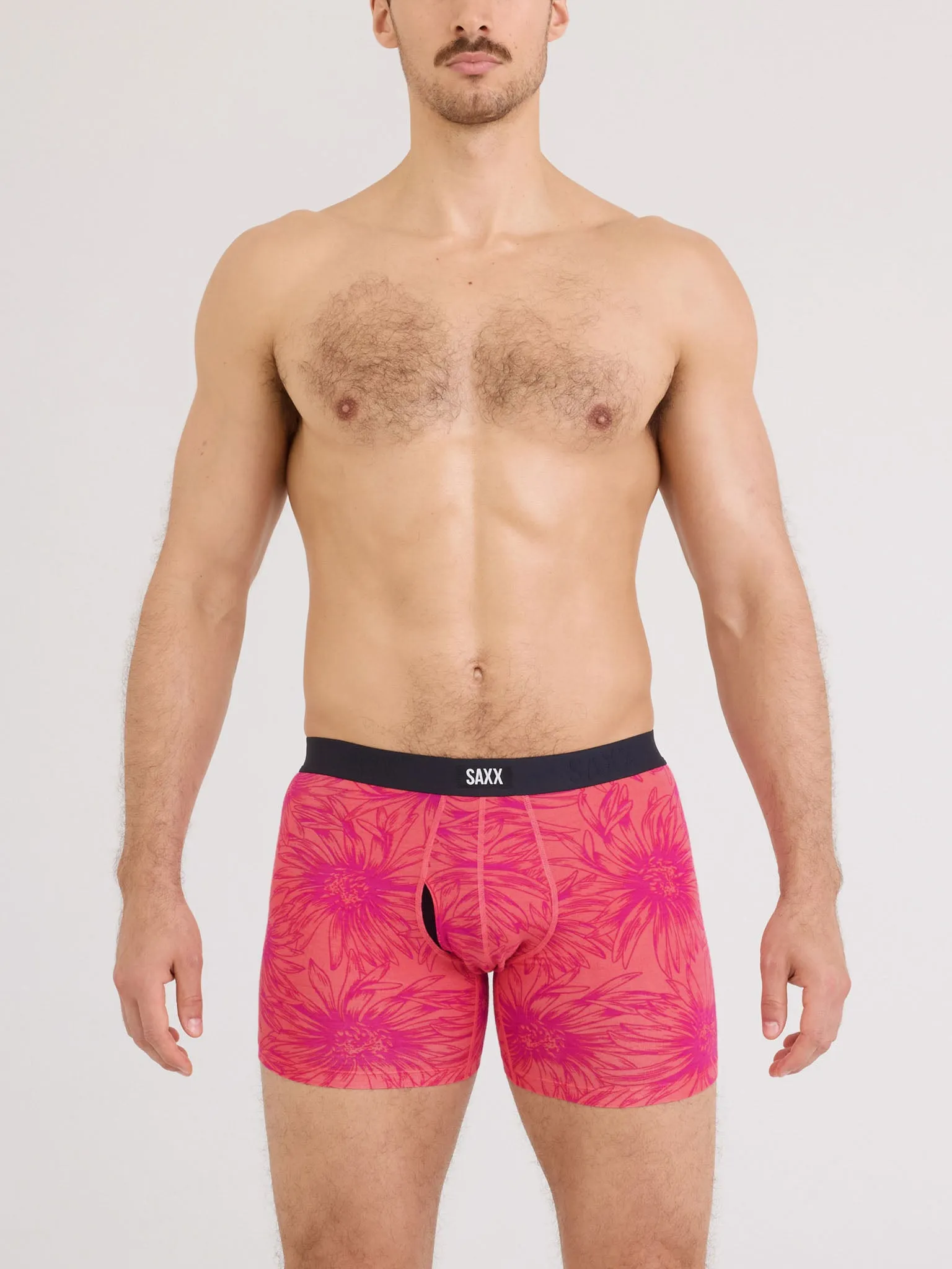 Signature Lace® Original Rise Thong And Saxx Super Soft Vibe Boxer Brief Big Daisy-Gumball sold by Hanky Panky product image thumbnail 2