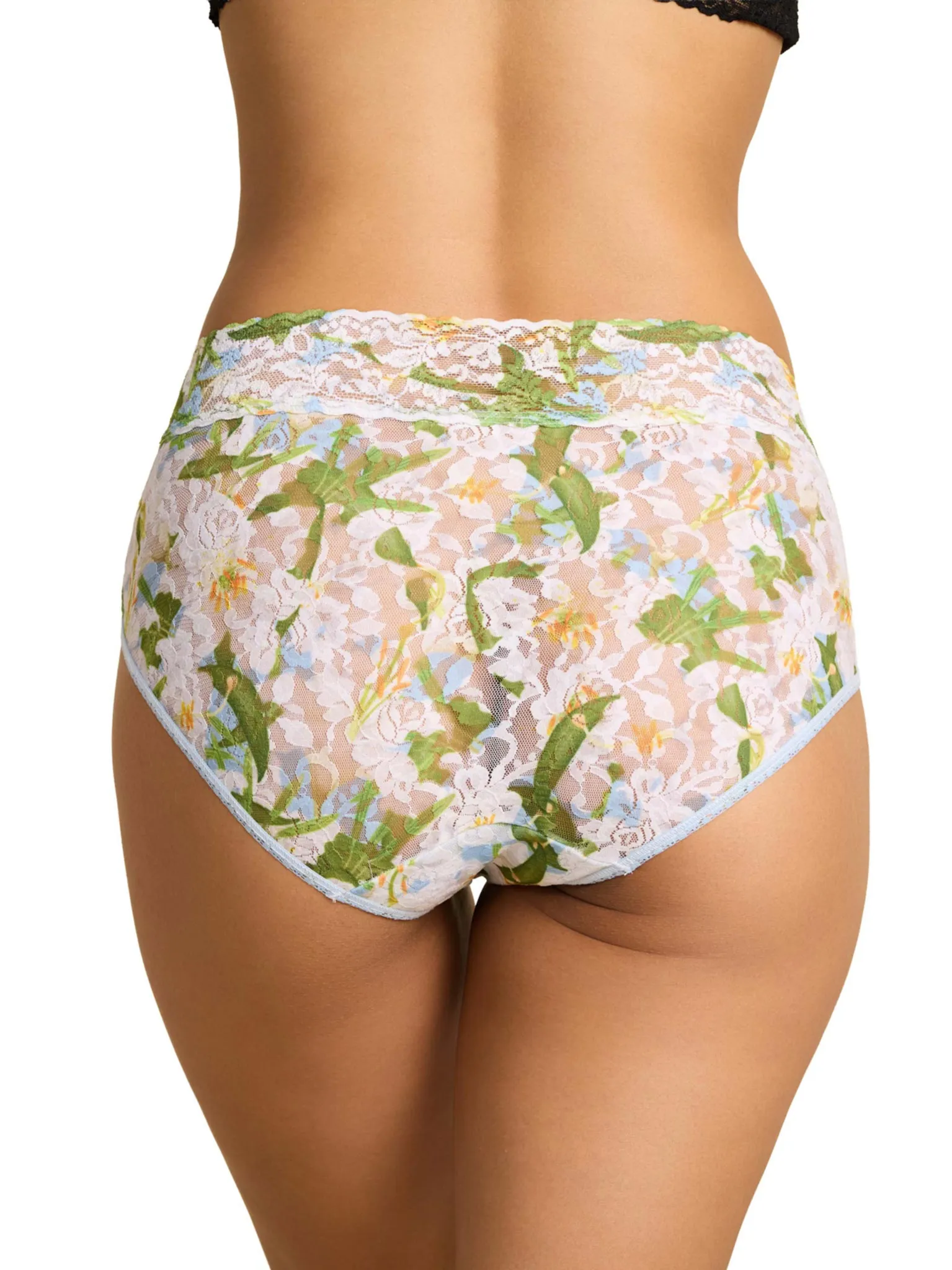 Printed Signature Lace® French Brief Absolute-Lily Blue sold by Hanky Panky product image thumbnail 2