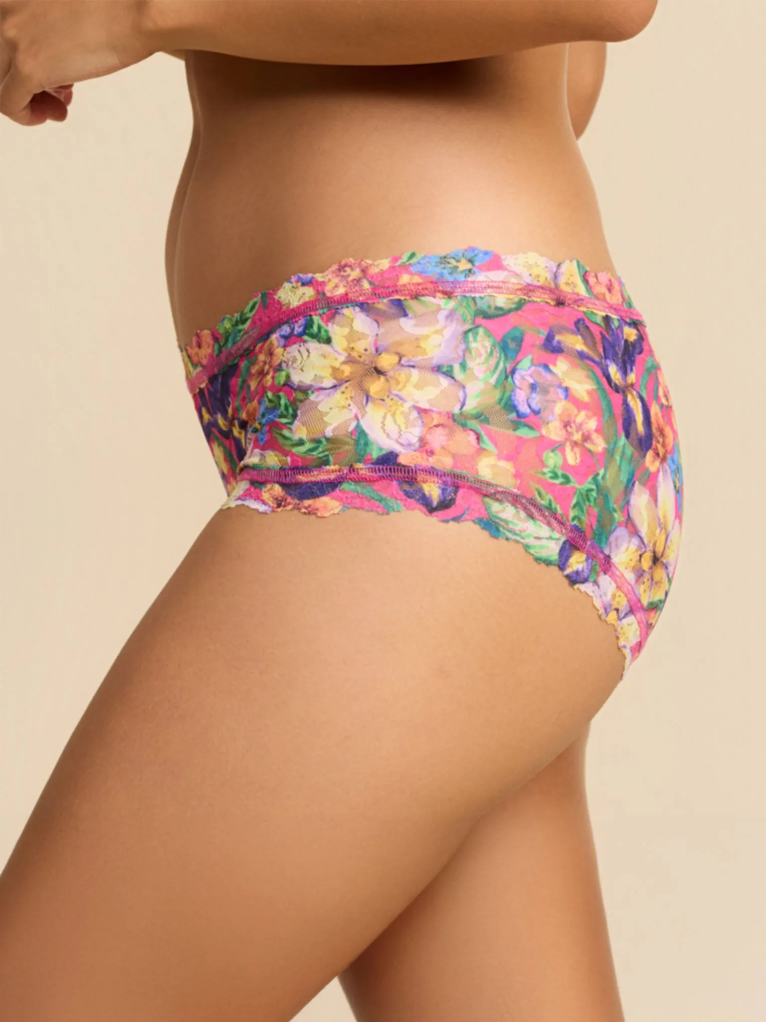 Printed Signature Lace® Boyshort Radiant Pink sold by Hanky Panky product image thumbnail 3