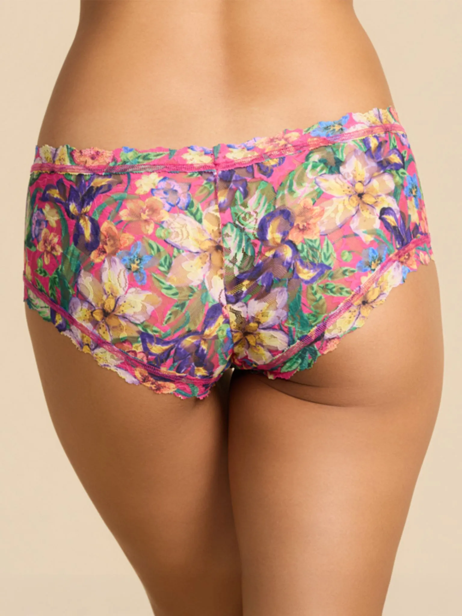 Printed Signature Lace® Boyshort Radiant Pink sold by Hanky Panky product image thumbnail 4