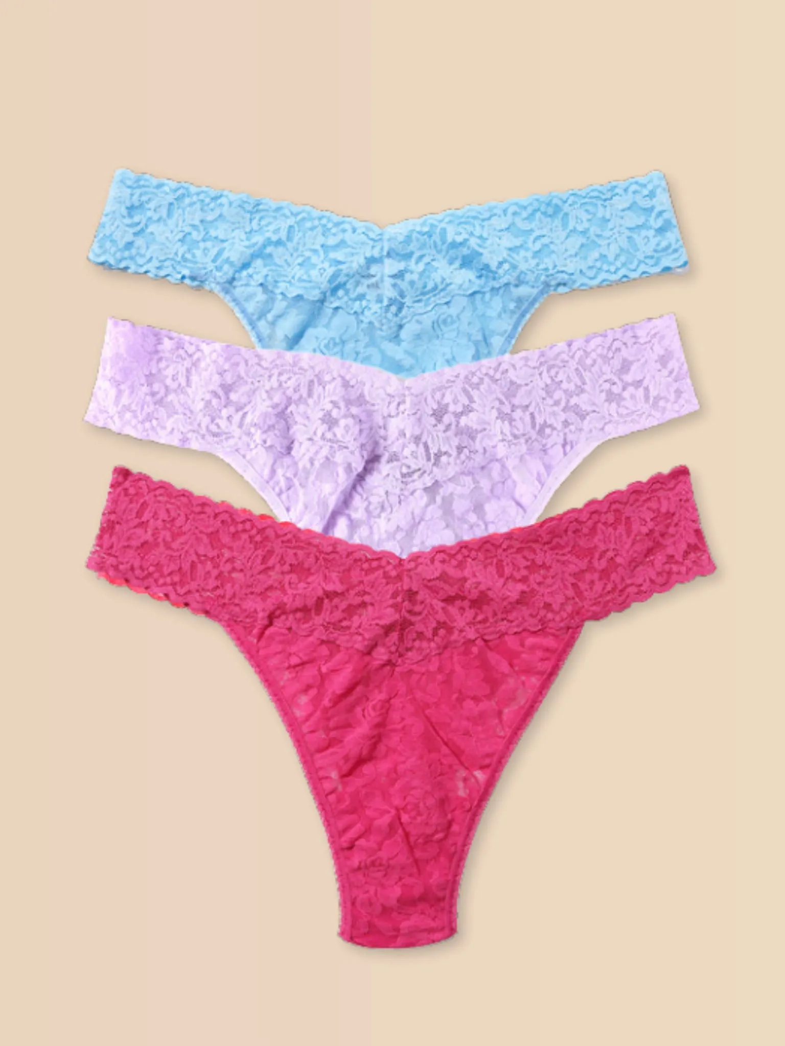 Sincerely Yours, 3 Pack Signature Lace® Original Rise Matchbox sold by Hanky Panky