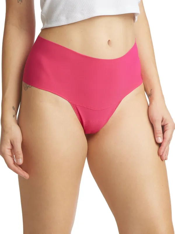 BreatheSoft™ High Rise Thong Starburst Pink Sale made by Hanky Panky