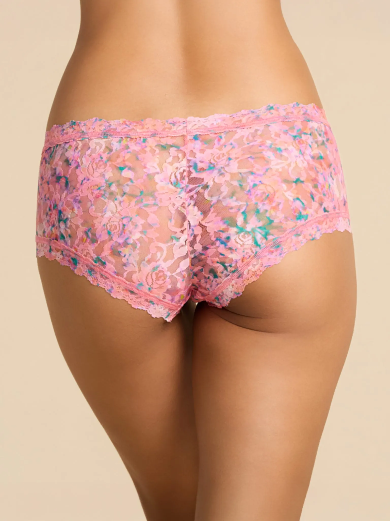 Printed Signature Lace® Boyshort Blushing Blooms Pink sold by Hanky Panky product image thumbnail 4