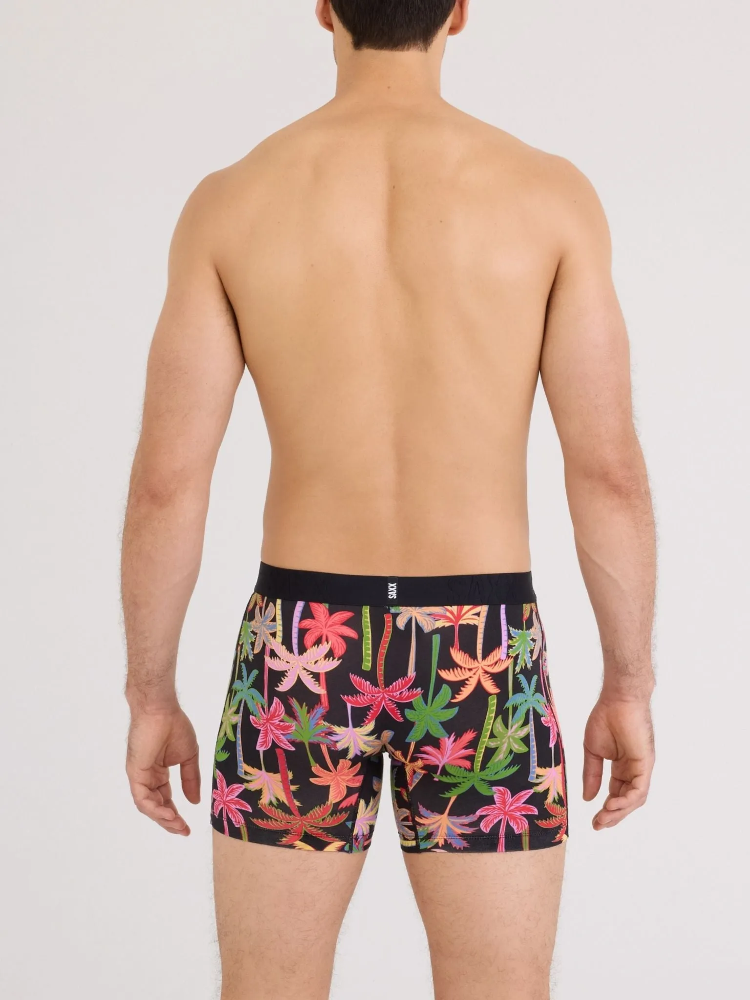 Signature Lace® Low Rise Printed Thong And SAXX Drop Temp Cooling Cotton Boxer Brief Mixed Palms-Black sold by Hanky Panky product image thumbnail 5