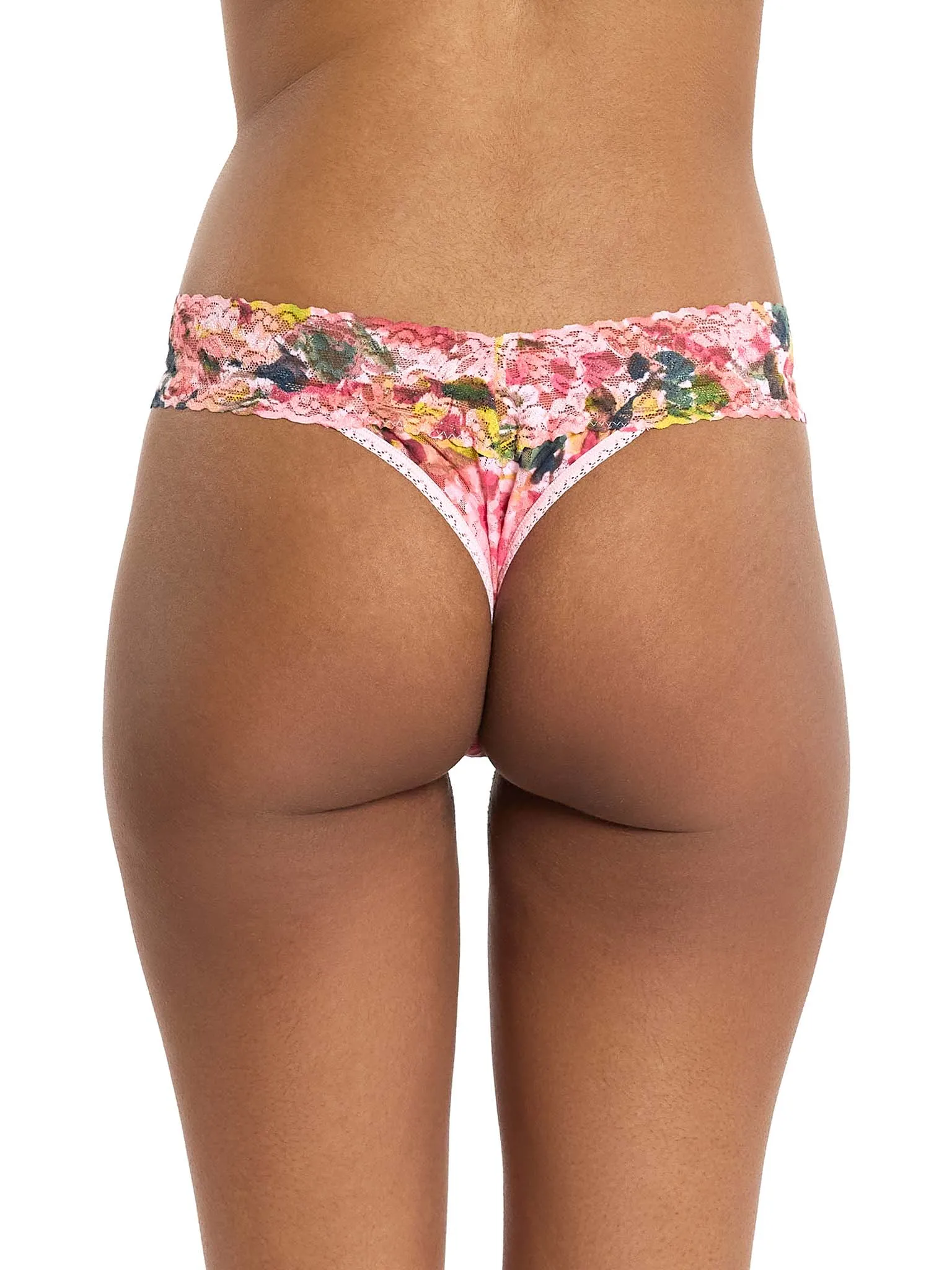 Free When You Spend $125 - Printed Signature Lace® Original Rise Thong Floral Masterpiece sold by Hanky Panky product image thumbnail 2