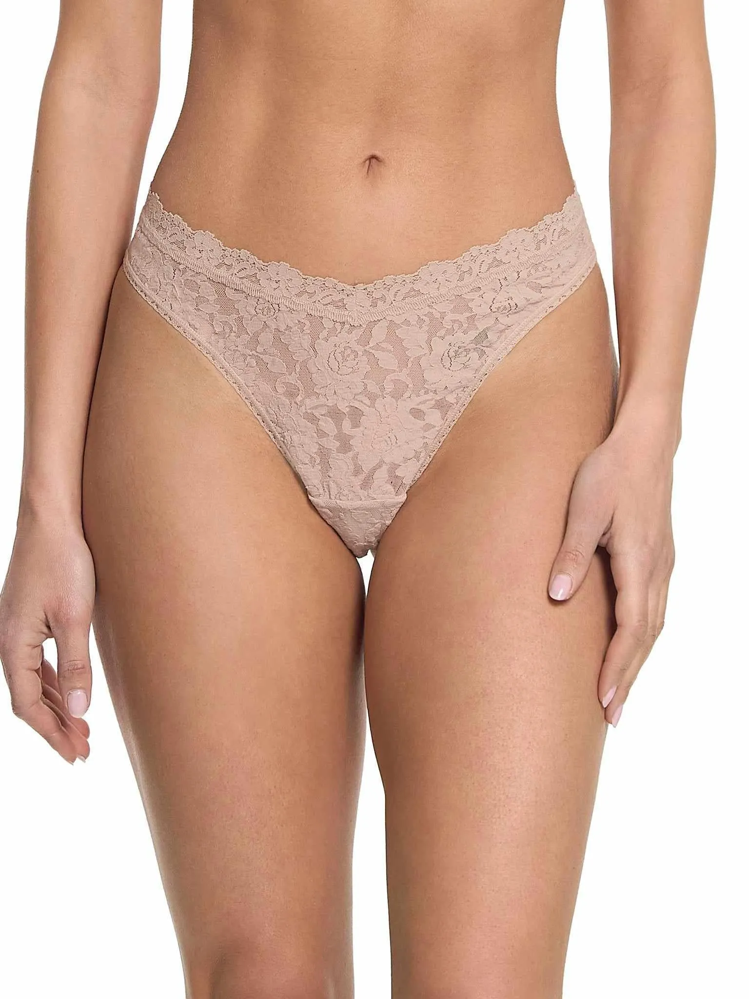 Signature Lace® V-Front High Cut Thong sold by Hanky Panky product image thumbnail 3