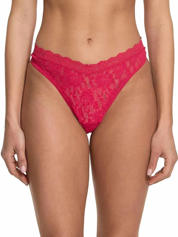 Signature Lace® V-Front High Cut Thong made by Hanky Panky