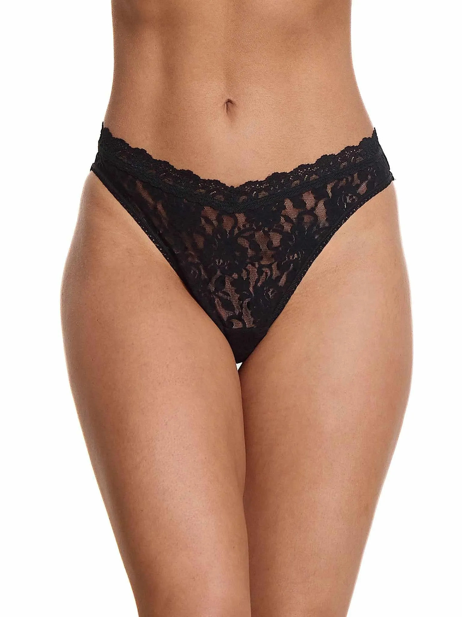 Signature Lace® V-Front High Cut Thong sold by Hanky Panky product image thumbnail 2