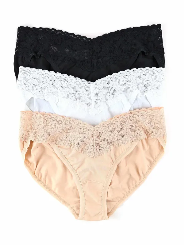 Supima Cotton 3 Pack V-Kini made by Hanky Panky