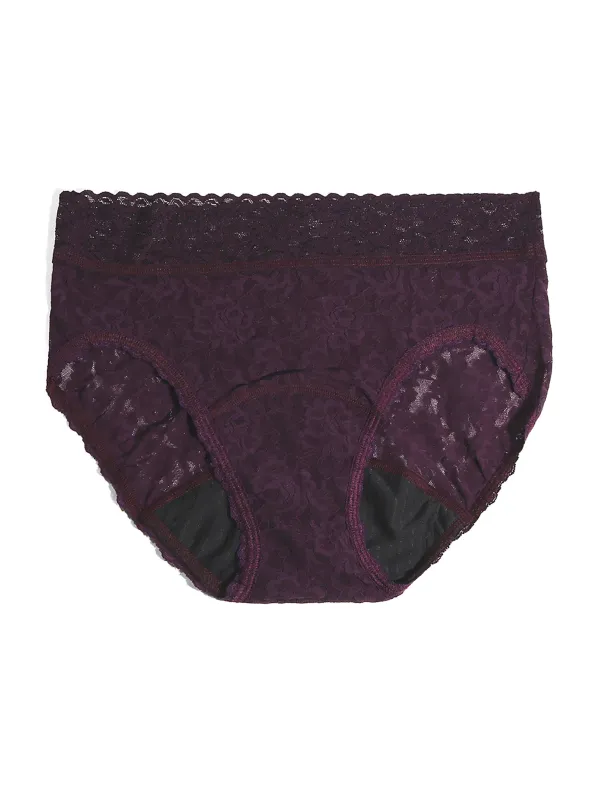 Signature Lace® Leakproof French Brief Plum Purple made by Hanky Panky