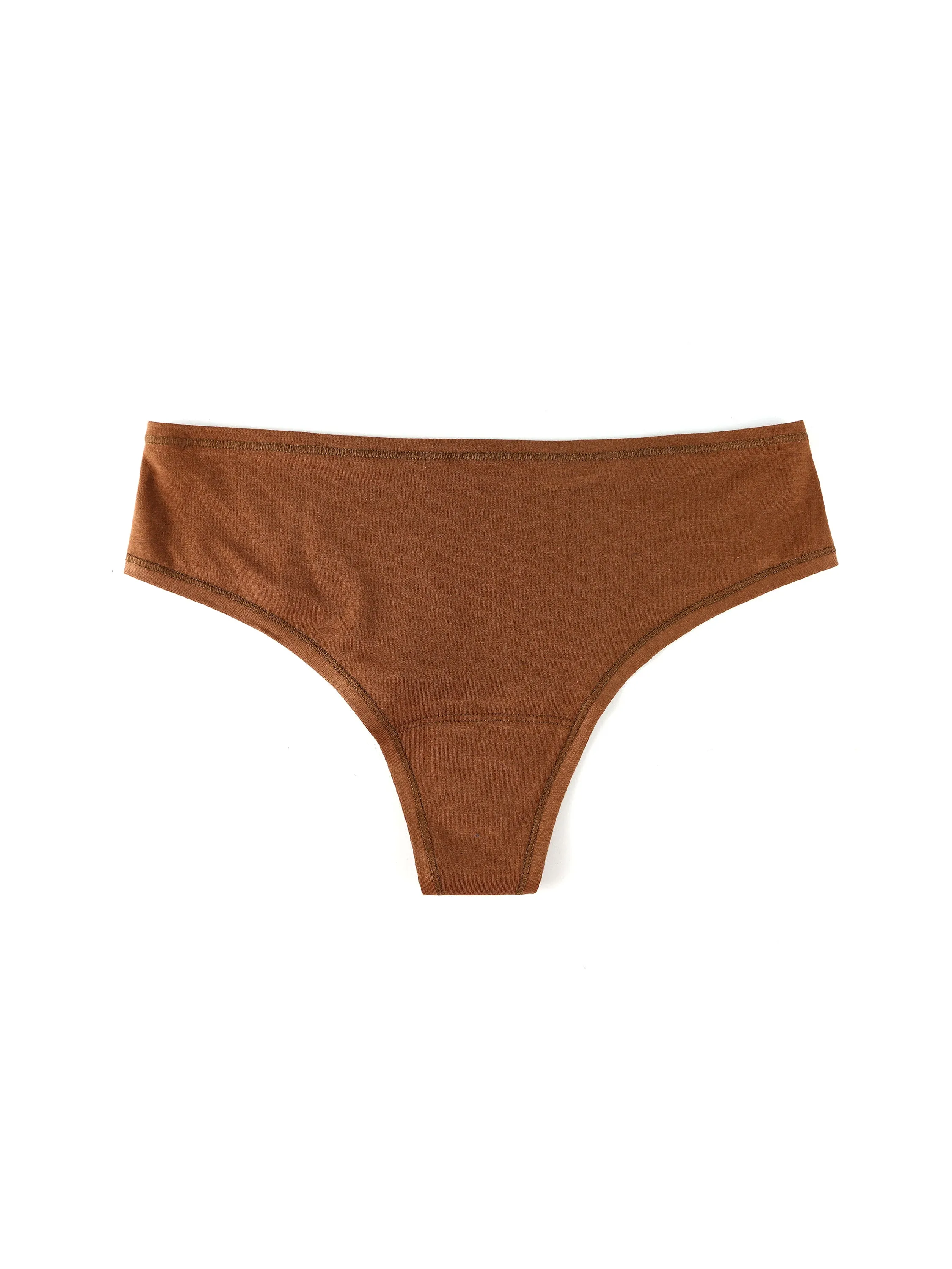 PlayStretch™ Natural Rise Thong Macchiato Brown sold by Hanky Panky