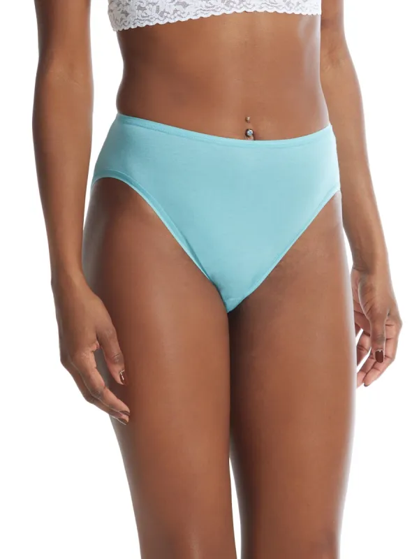 Supima® Cotton High Cut Brief Mineral Blue sold by Hanky Panky