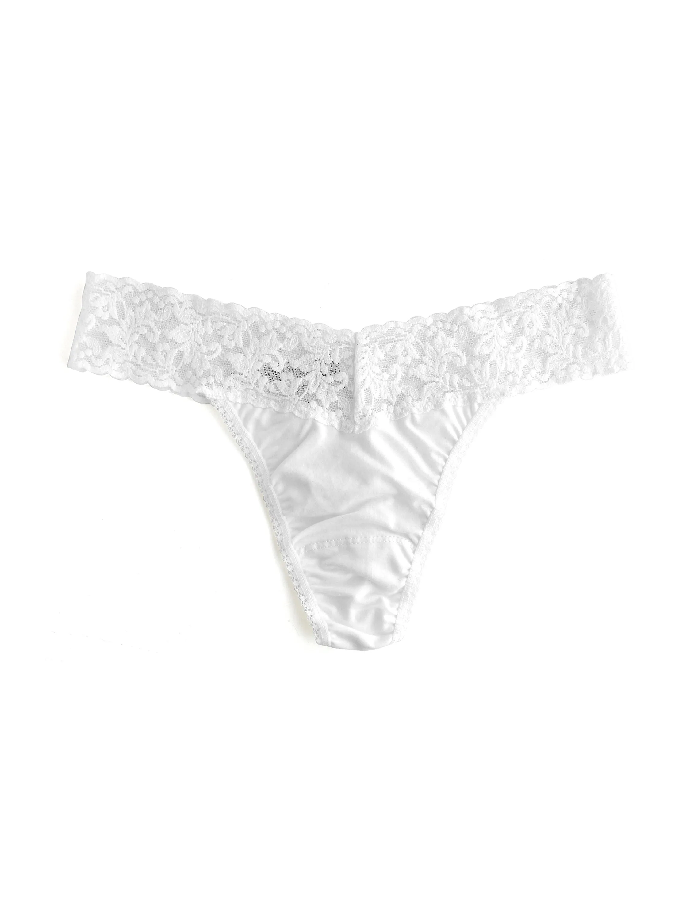 Supima® Cotton Original Rise Thong White sold by Hanky Panky product image thumbnail 2