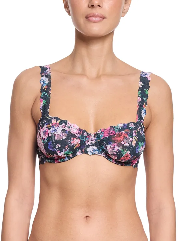 Signature Lace® Balconette Bra Dark Peonies sold by Hanky Panky