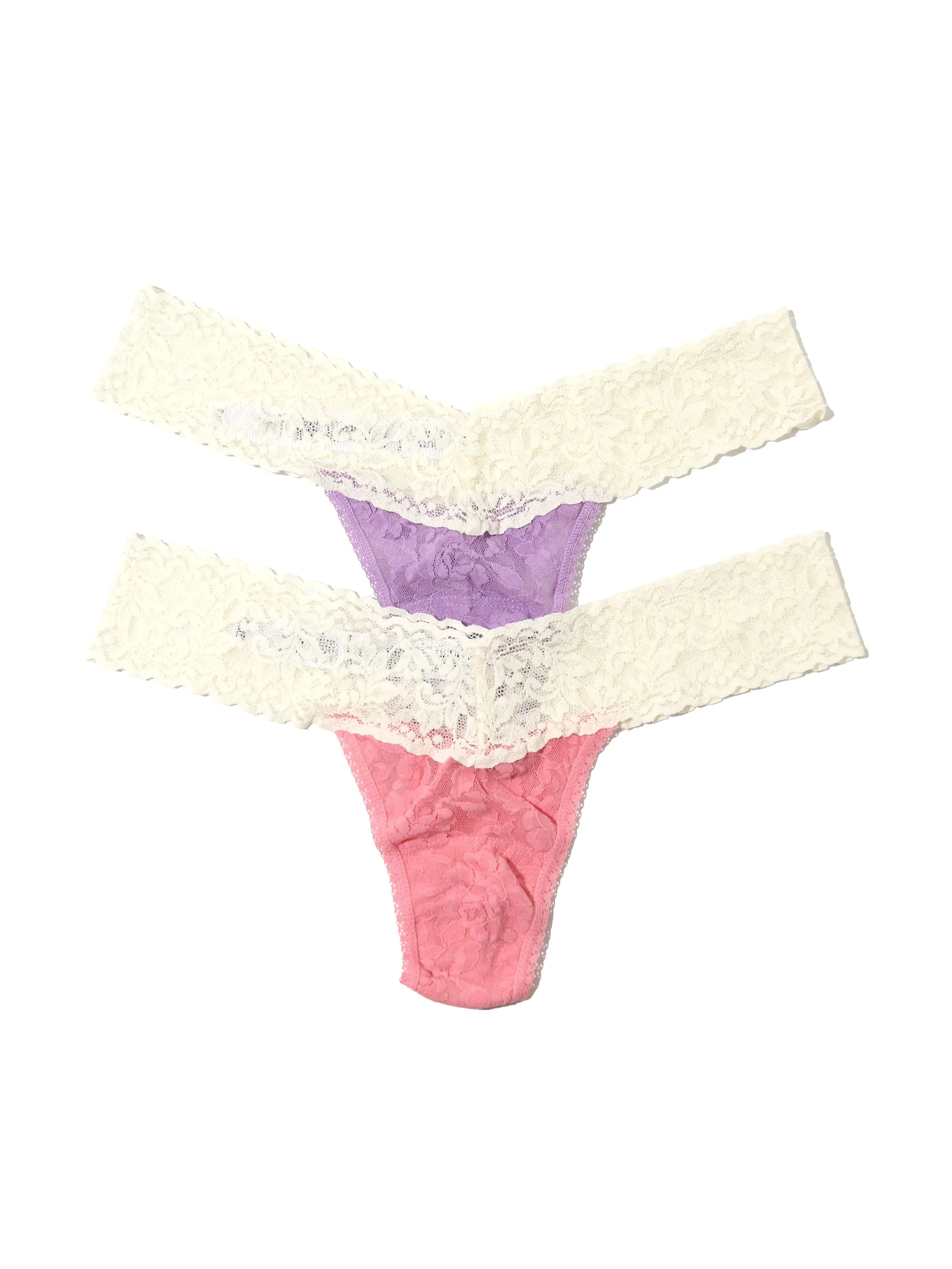 Bestie 2 Pack Low Rise Signature Lace Thongs in Box sold by Hanky Panky product image thumbnail 3