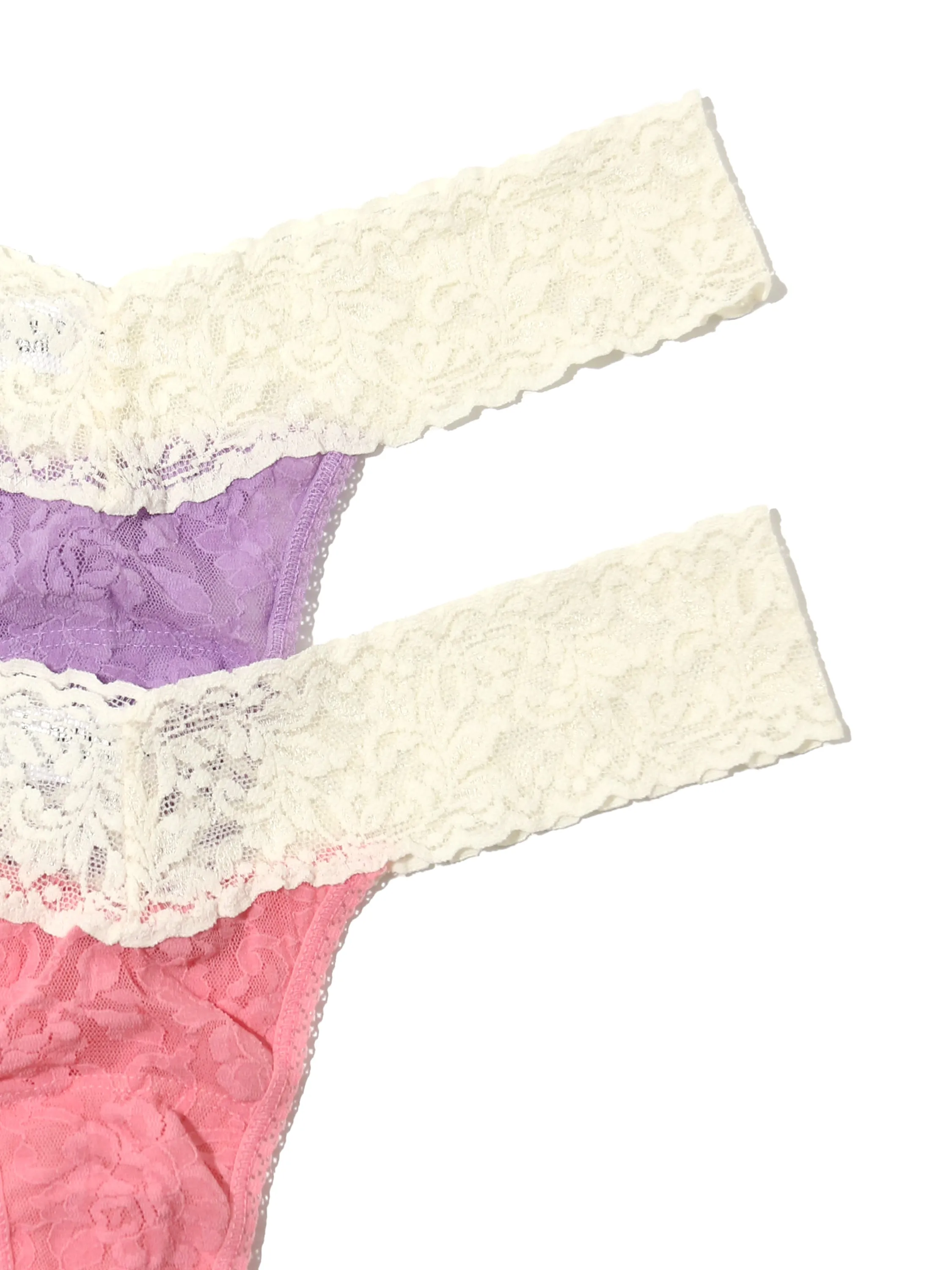 Bestie 2 Pack Low Rise Signature Lace Thongs in Box sold by Hanky Panky product image thumbnail 2