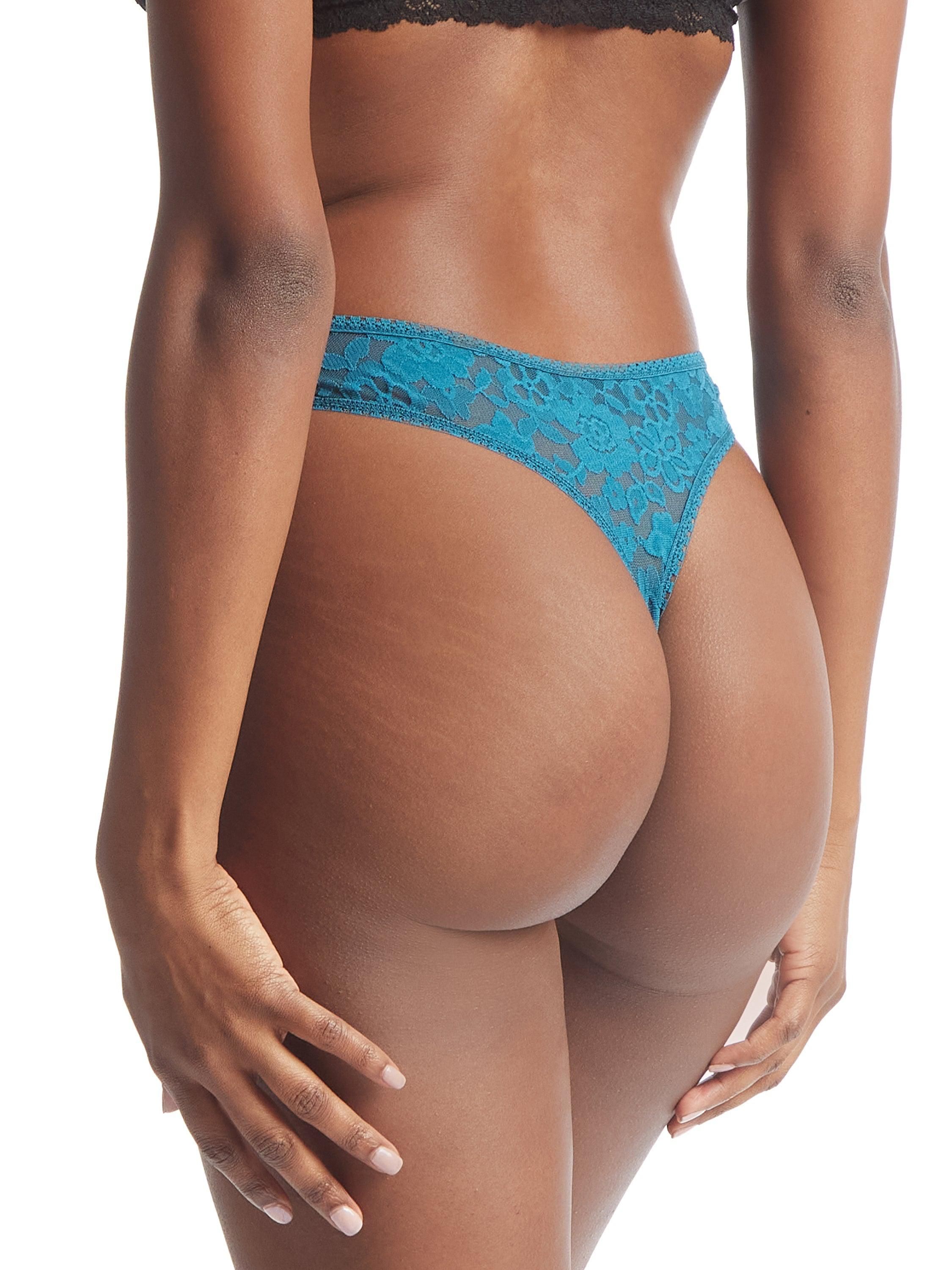 Daily Lace™ High Cut Thong Earth Dance Green Sale sold by Hanky Panky product image thumbnail 3