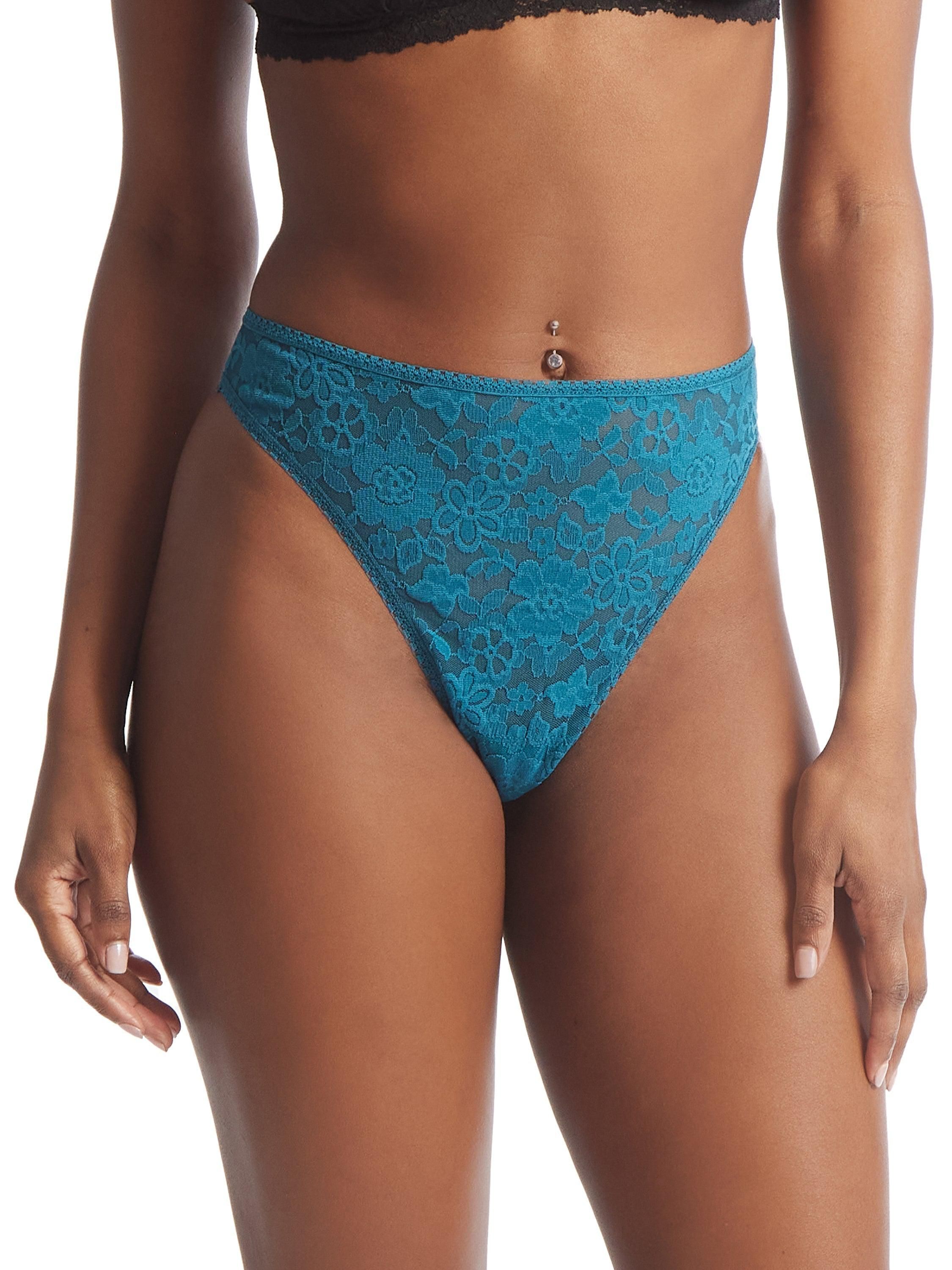 Daily Lace™ High Cut Thong Earth Dance Green Sale sold by Hanky Panky product image thumbnail 2