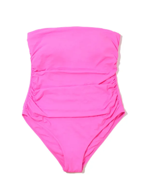 Bandeau One Piece Swimsuit Unapologetic Pink Sale sold by Hanky Panky