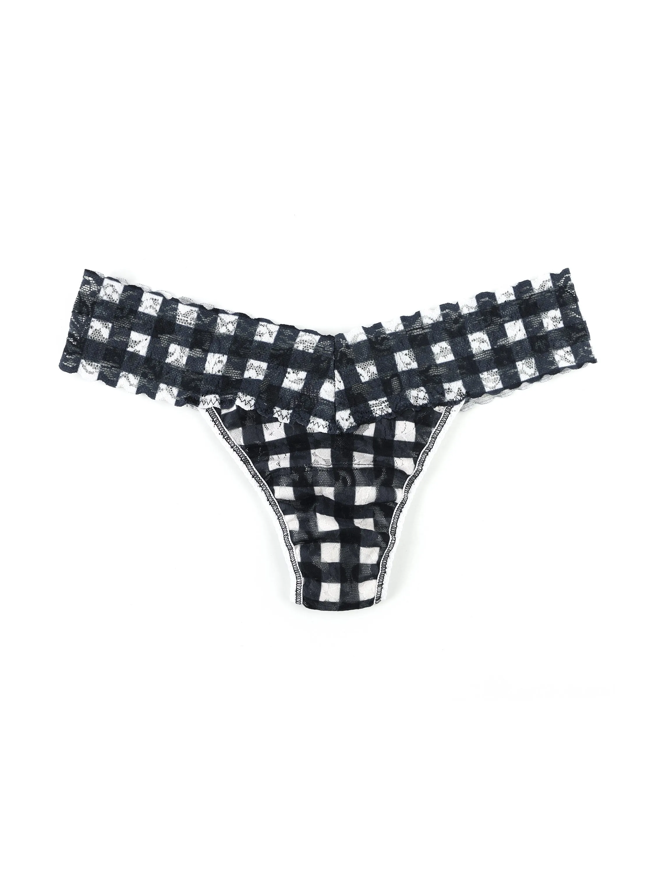Petite Size Printed Signature Lace Thong Sale Gridlock sold by Hanky Panky product image thumbnail 2