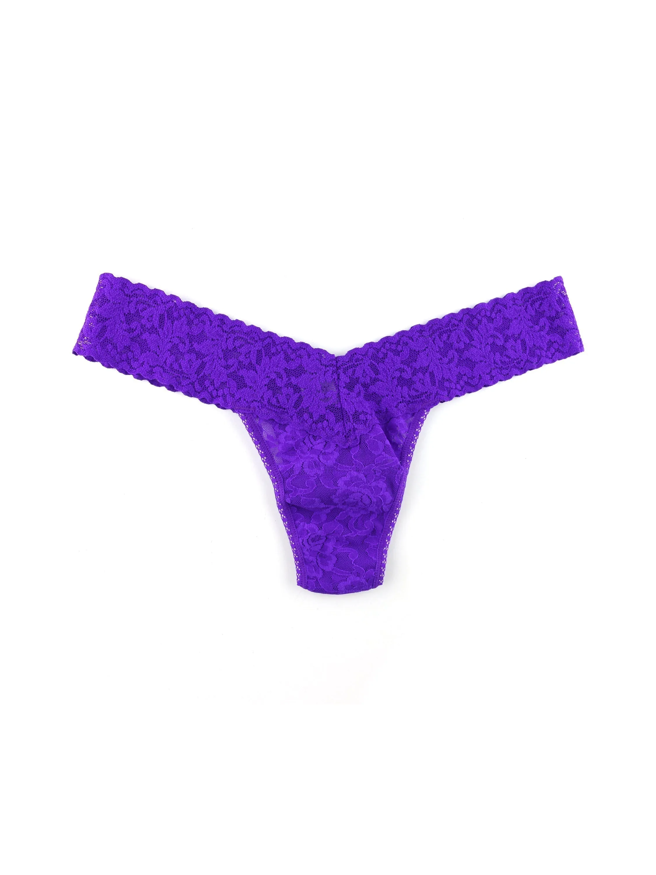 Signature Lace Low Rise Thong Majestic Purple sold by Hanky Panky product image thumbnail 2