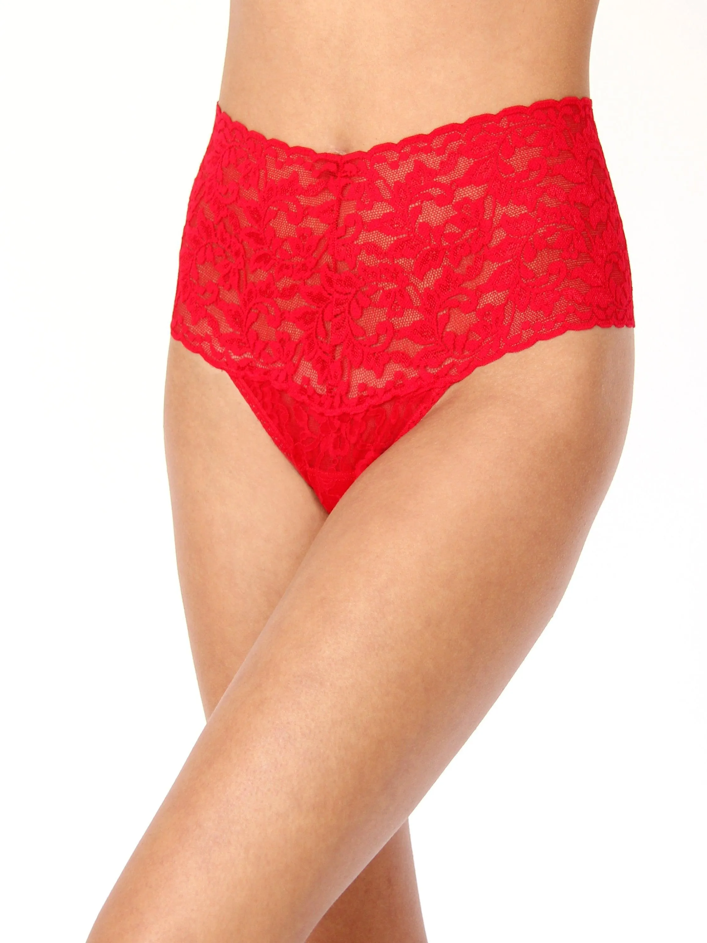 Retro Lace Thong Red sold by Hanky Panky product image thumbnail 5