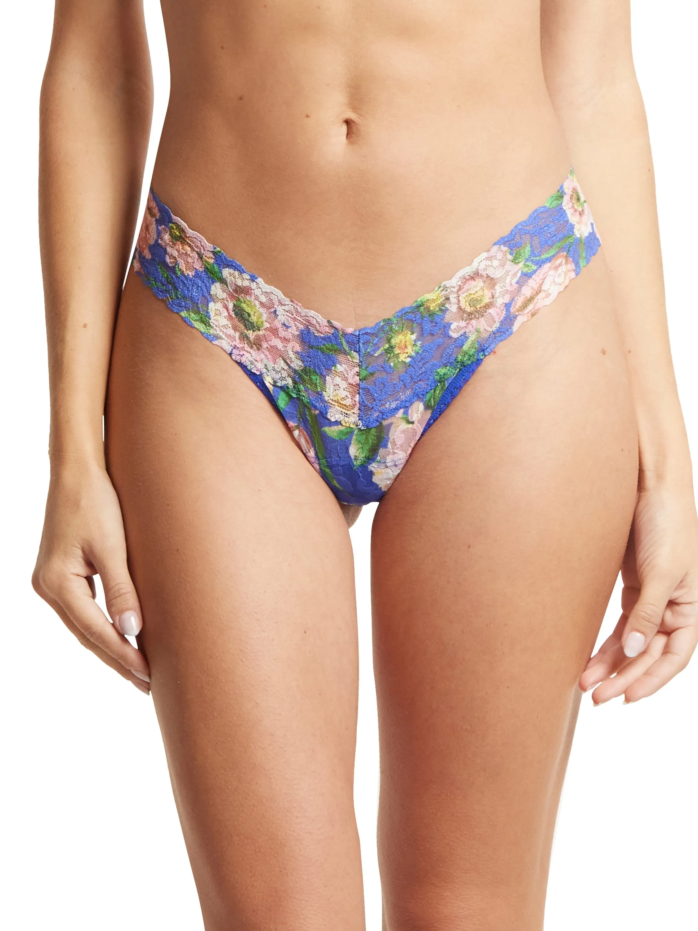 Printed Signature Lace Low Rise Thong Happy Place Sale sold by Hanky Panky