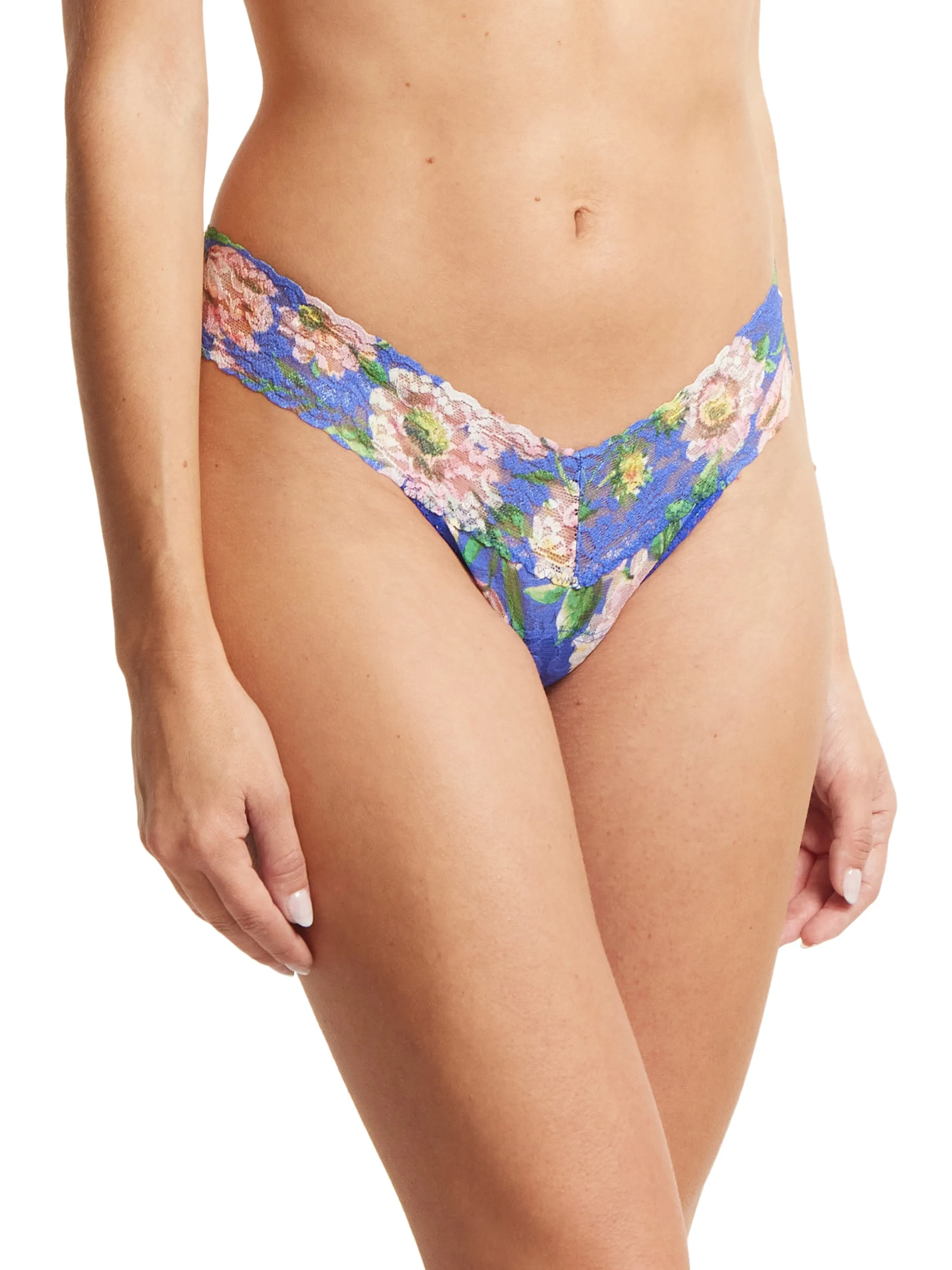 Printed Signature Lace Low Rise Thong Happy Place Sale sold by Hanky Panky product image thumbnail 3