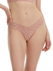 Cross Dyed Leopard Low Rise Thong sold by Hanky Panky