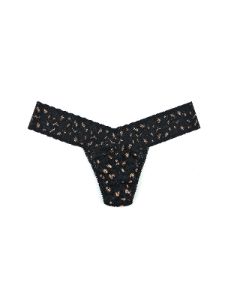 Cross Dyed Leopard Low Rise Thong sold by Hanky Panky