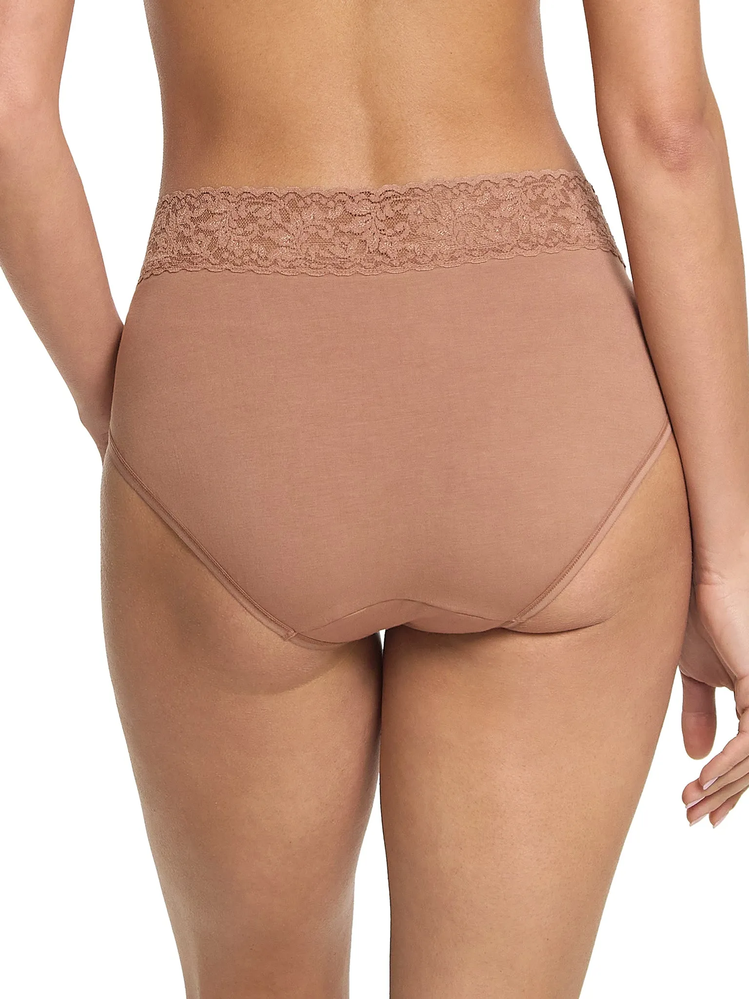 Supima® Cotton French Brief Spiced Latte Brown Sale sold by Hanky Panky product image thumbnail 2
