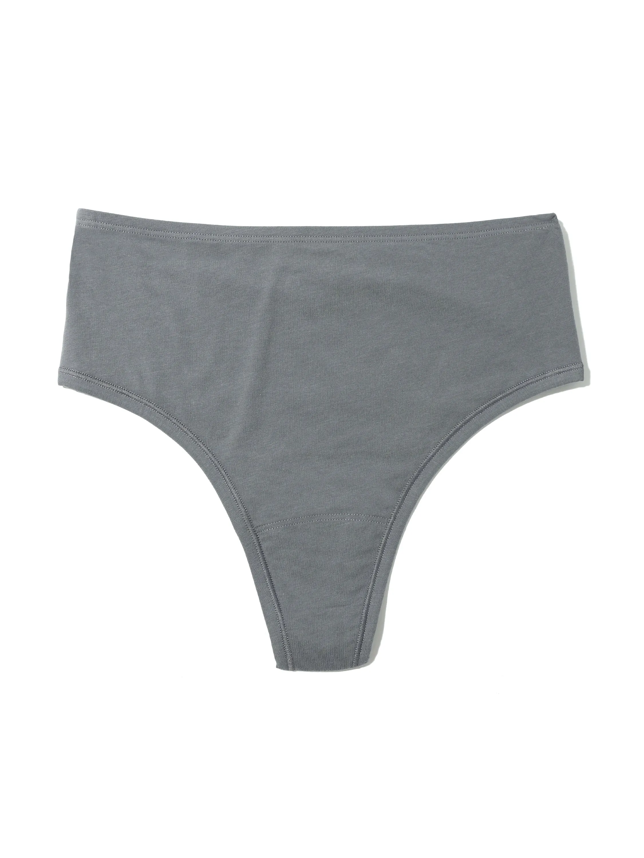 PlayStretch™ High Rise Thong So Coal Grey sold by Hanky Panky