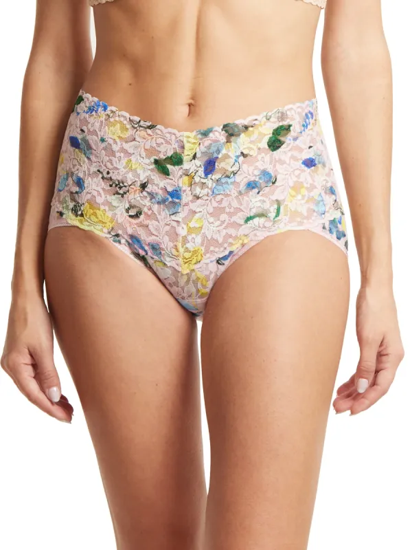 Printed Retro Lace V-Kini Cannes You Believe It Sale sold by Hanky Panky