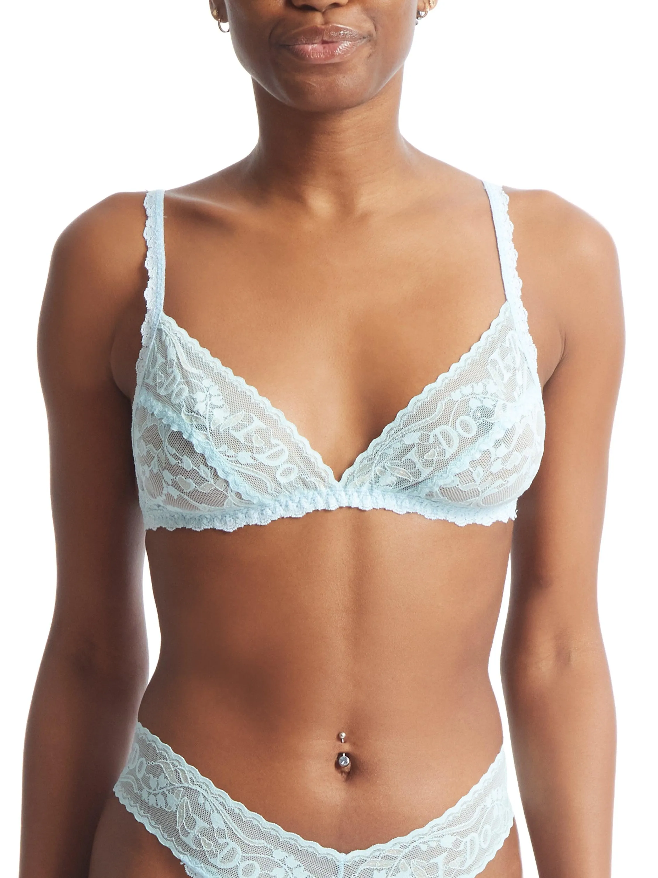 I Do Shimmer Bralette Powder Blue sold by Hanky Panky product image thumbnail 5