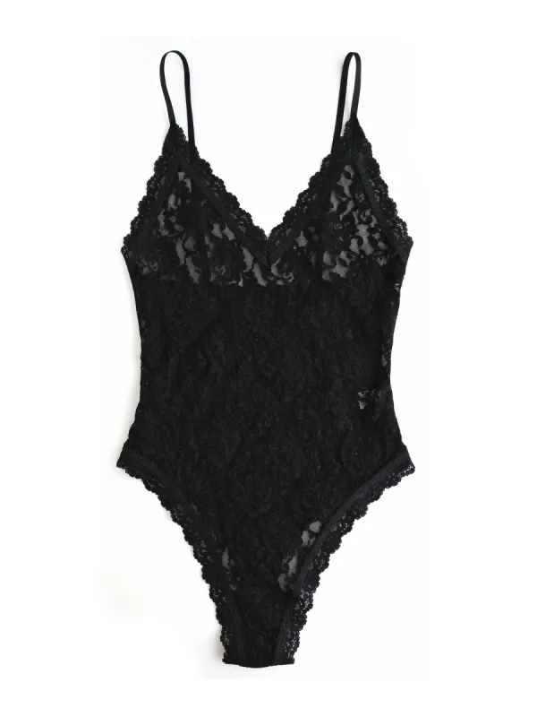 Signature Lace Thong Back Bodysuit sold by Hanky Panky