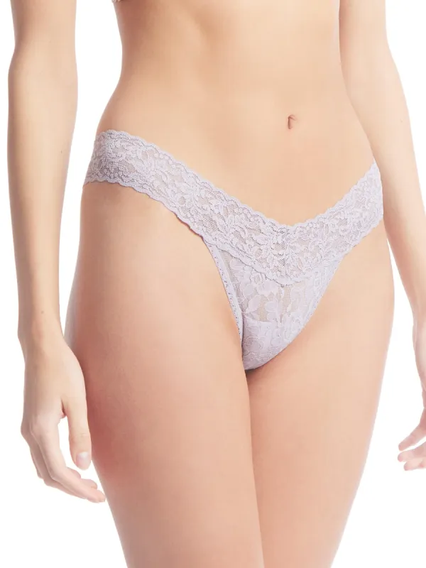 Signature Lace Low Rise Thong Steel Grey Sale sold by Hanky Panky