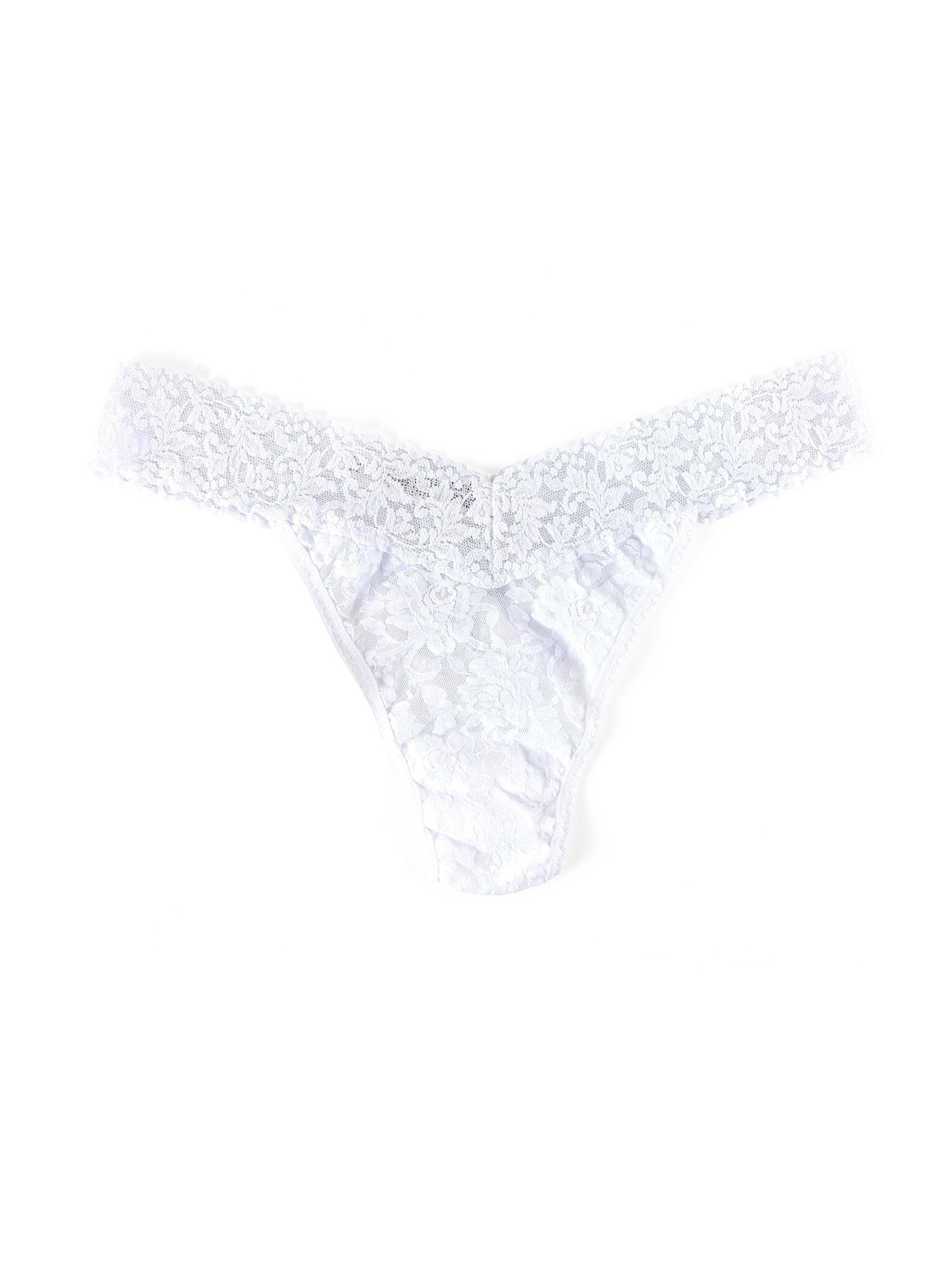 Plus Size Signature Lace Original Rise Thong Rose sold by Hanky Panky product image thumbnail 3