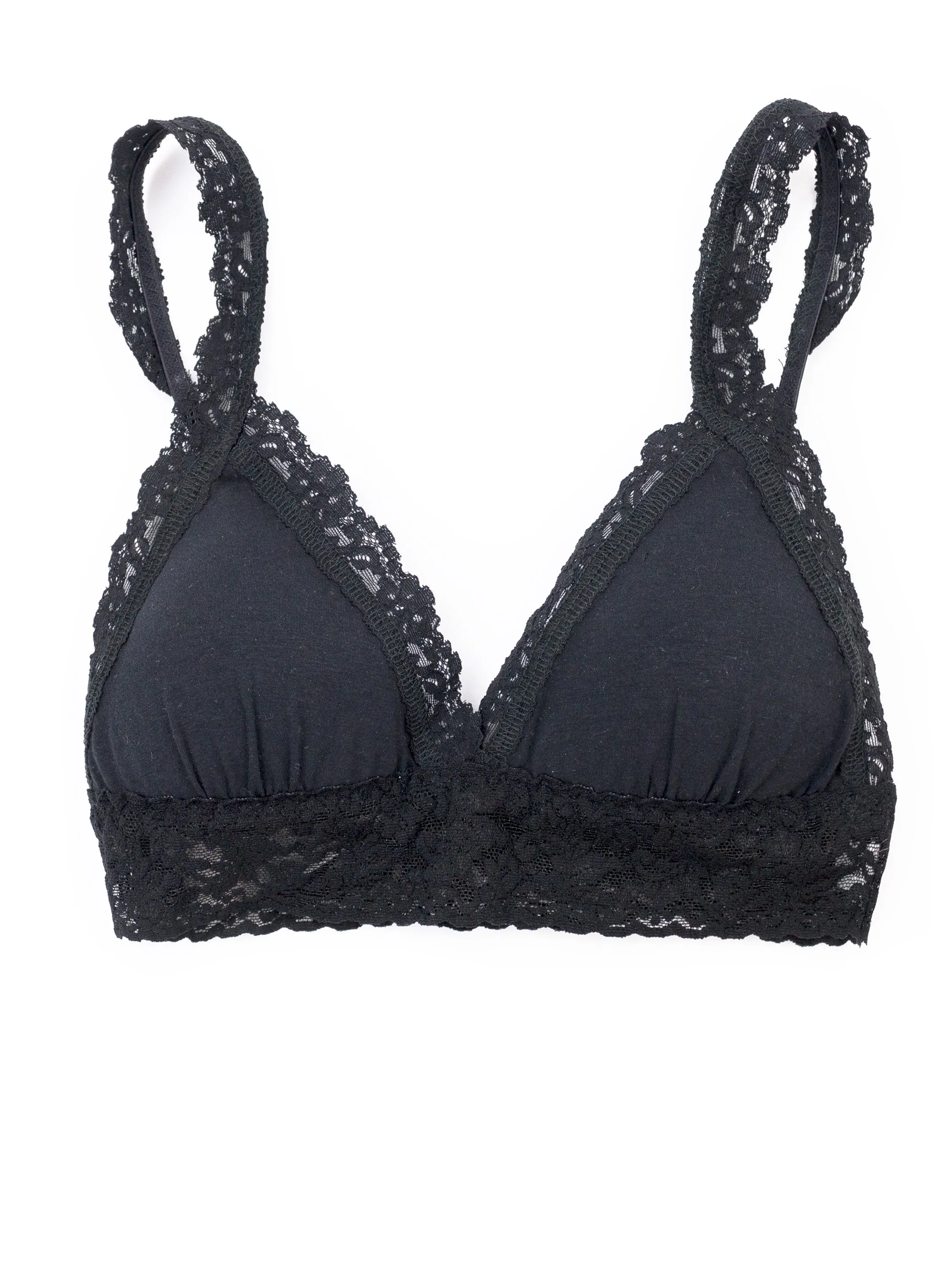 Supima® Cotton Padded Bralette Black sold by Hanky Panky
