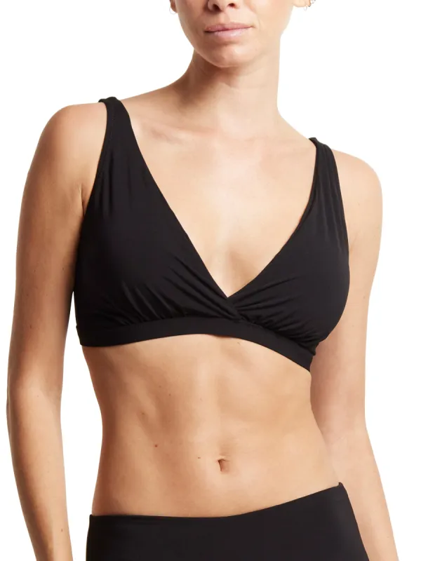 Plunge Swim Top Black sold by Hanky Panky