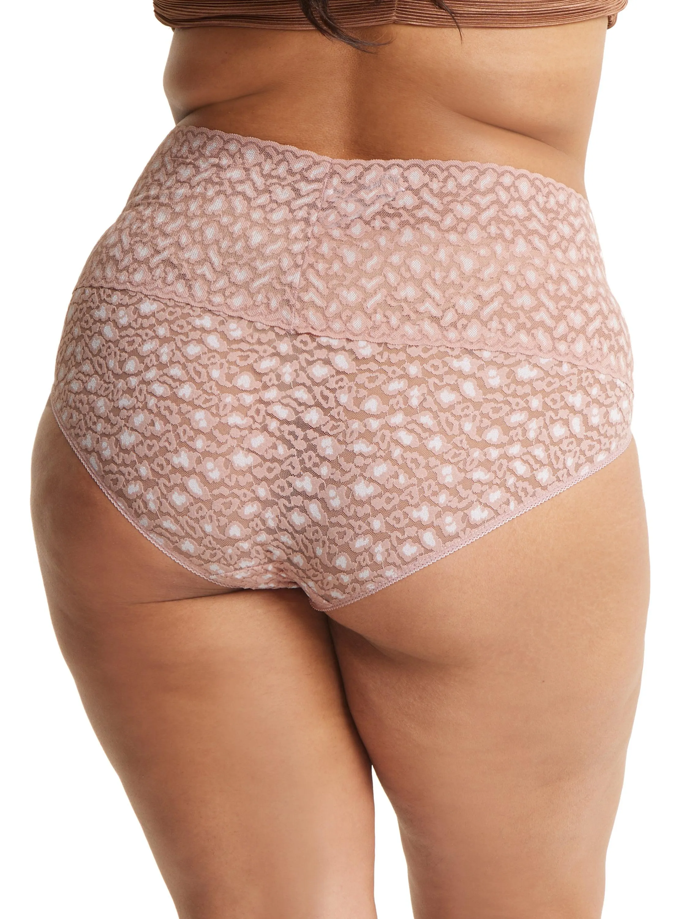 Cross-Dyed Leopard Plus Retro V-Kini Desert Rose Pink sold by Hanky Panky product image thumbnail 2